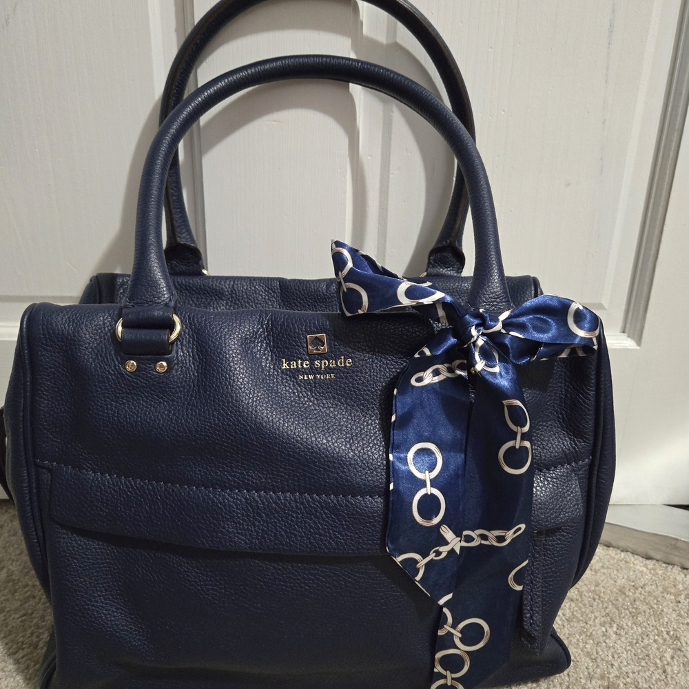 Kate Spade Grant Park Shelby Navy Satchel